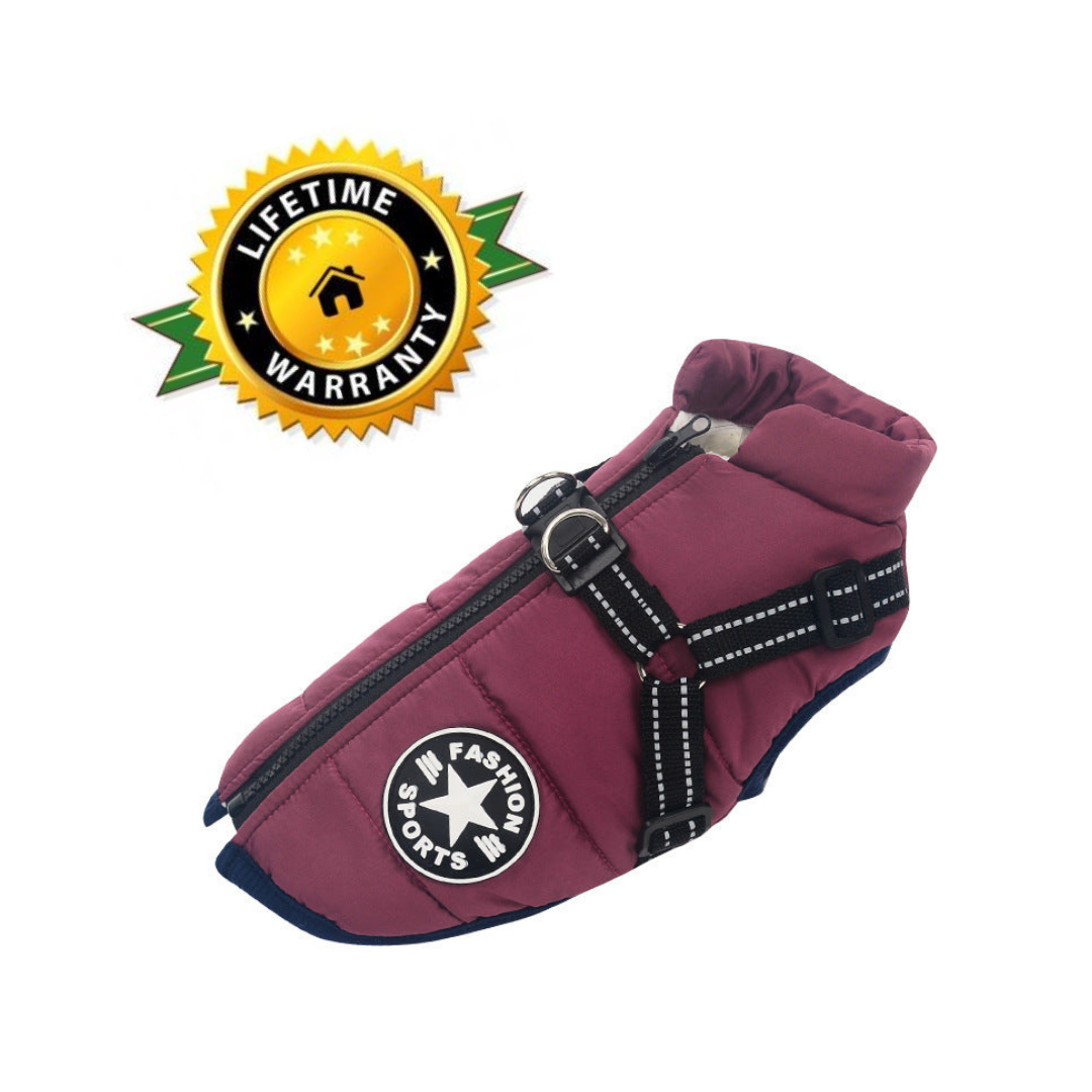 WoofGuard - Waterdichte winterjas met geïntegreerd harnas [Laatste dag korting]