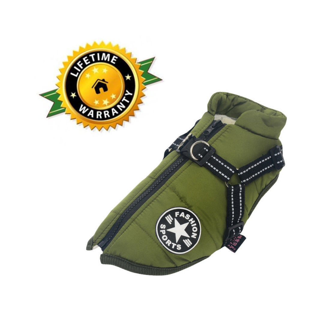 WoofGuard - Waterdichte winterjas met geïntegreerd harnas [Laatste dag korting]