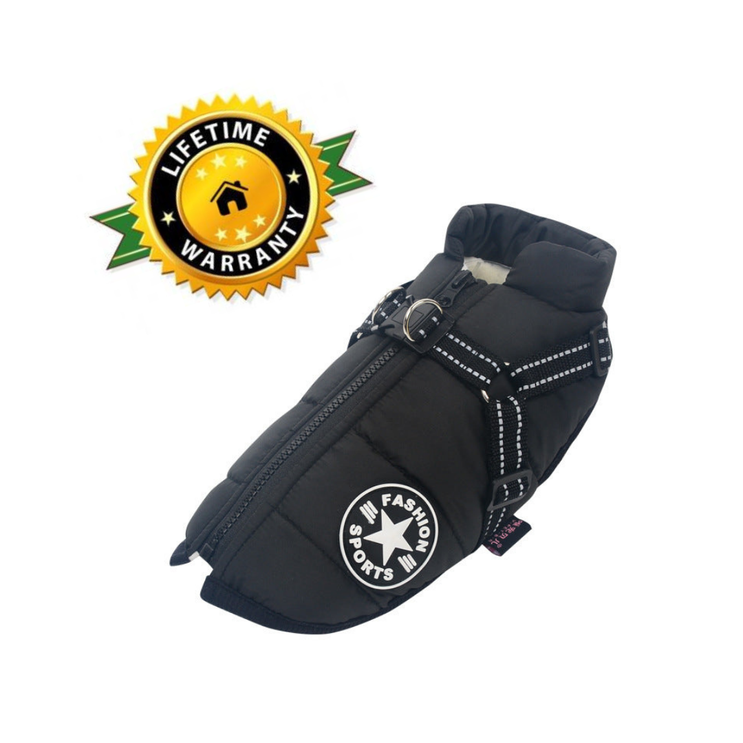 WoofGuard - Waterdichte winterjas met geïntegreerd harnas [Laatste dag korting]