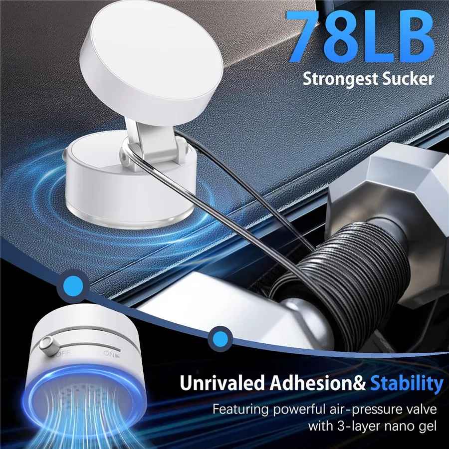 FlexMount™ – Magnetische Telefoonhouder met Sterke Zuignap