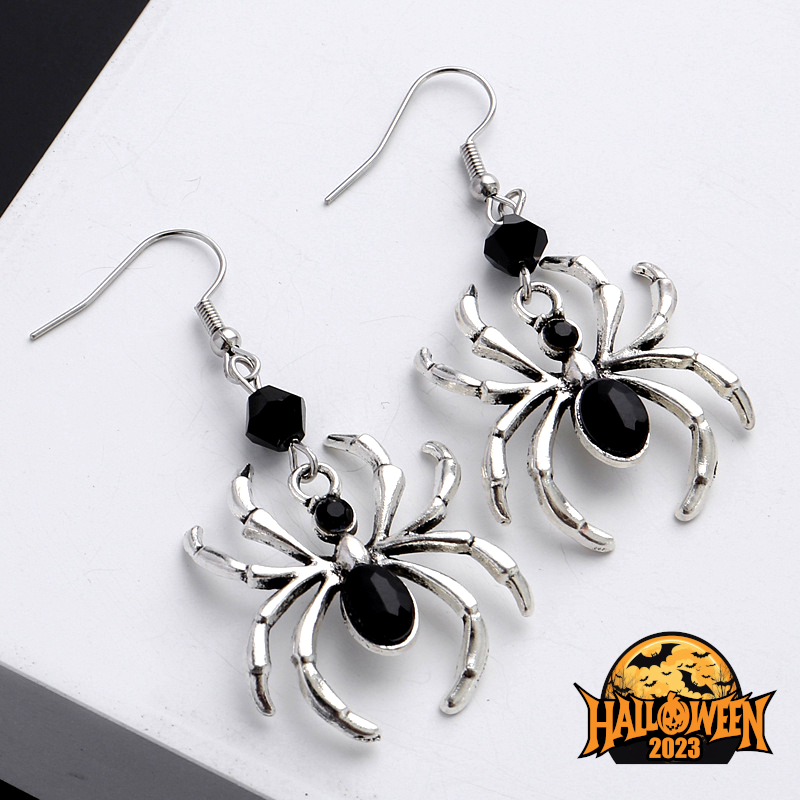 Sleek Spider Elegance Earrings