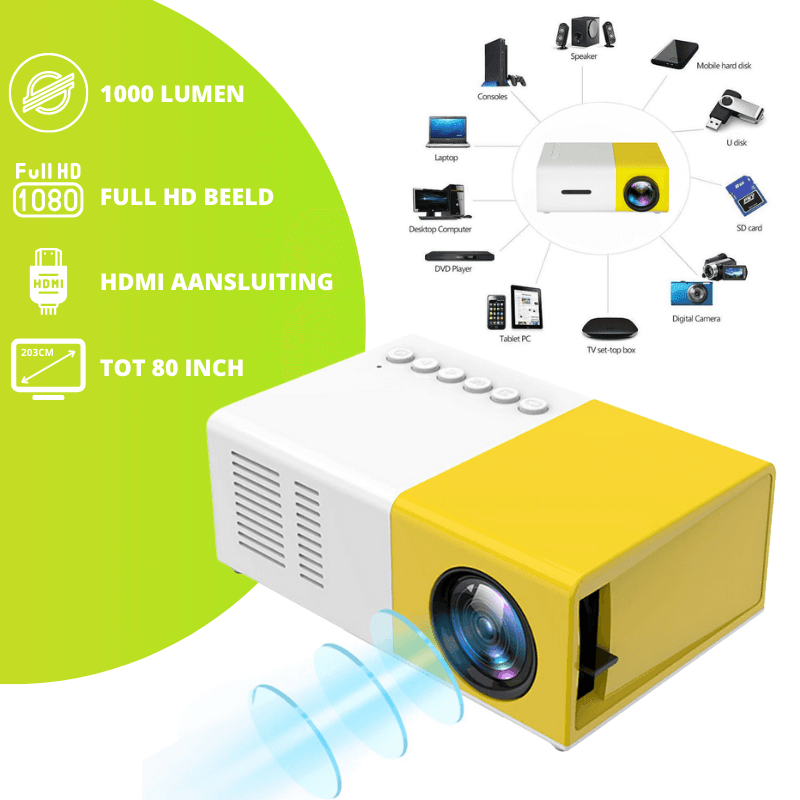 Mini Projector - Jouw eigen thuisbioscoop