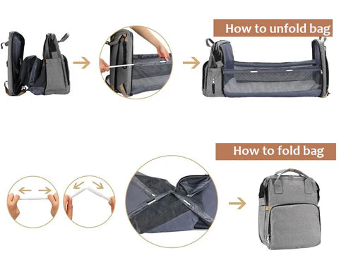 Happy Nappy Nest - Baby Travel Backpack