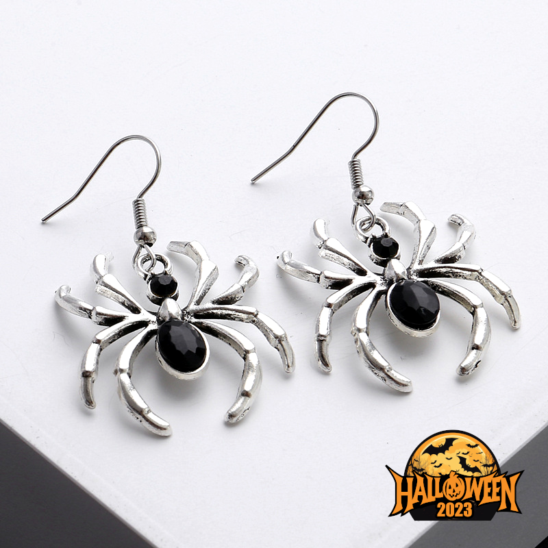 Sleek Spider Elegance Earrings