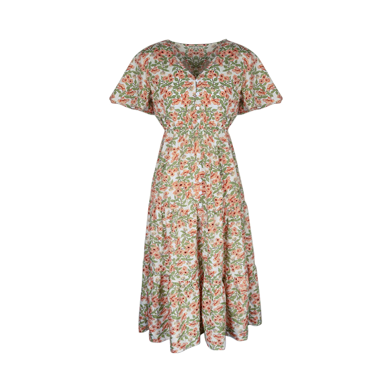Floral Whispers Midi Dress