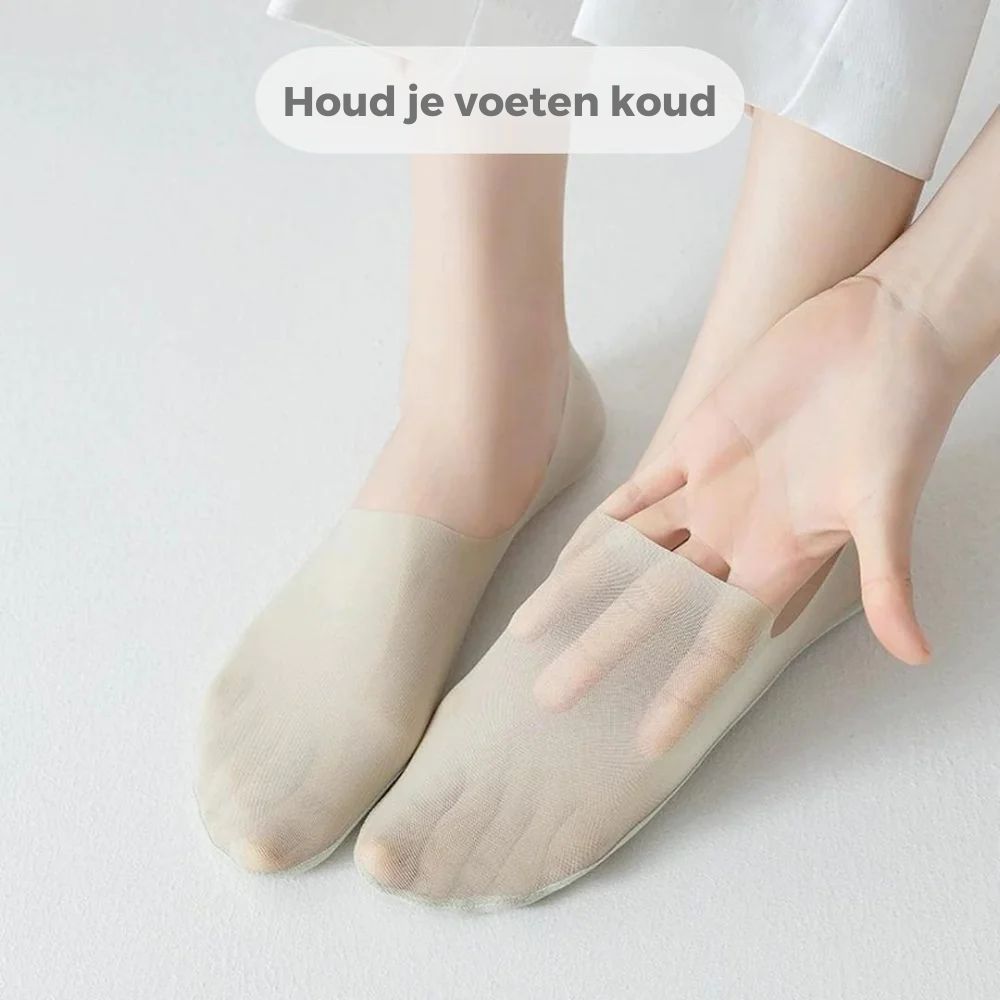 2+3 GRATIS | Comfy™ - IJs zijden sokken [Laatste dag korting]