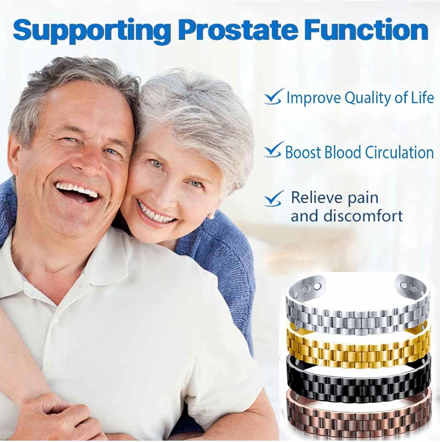 1+1 GRATIS | Menheal™ Magnetische Therapie Bioion Armband