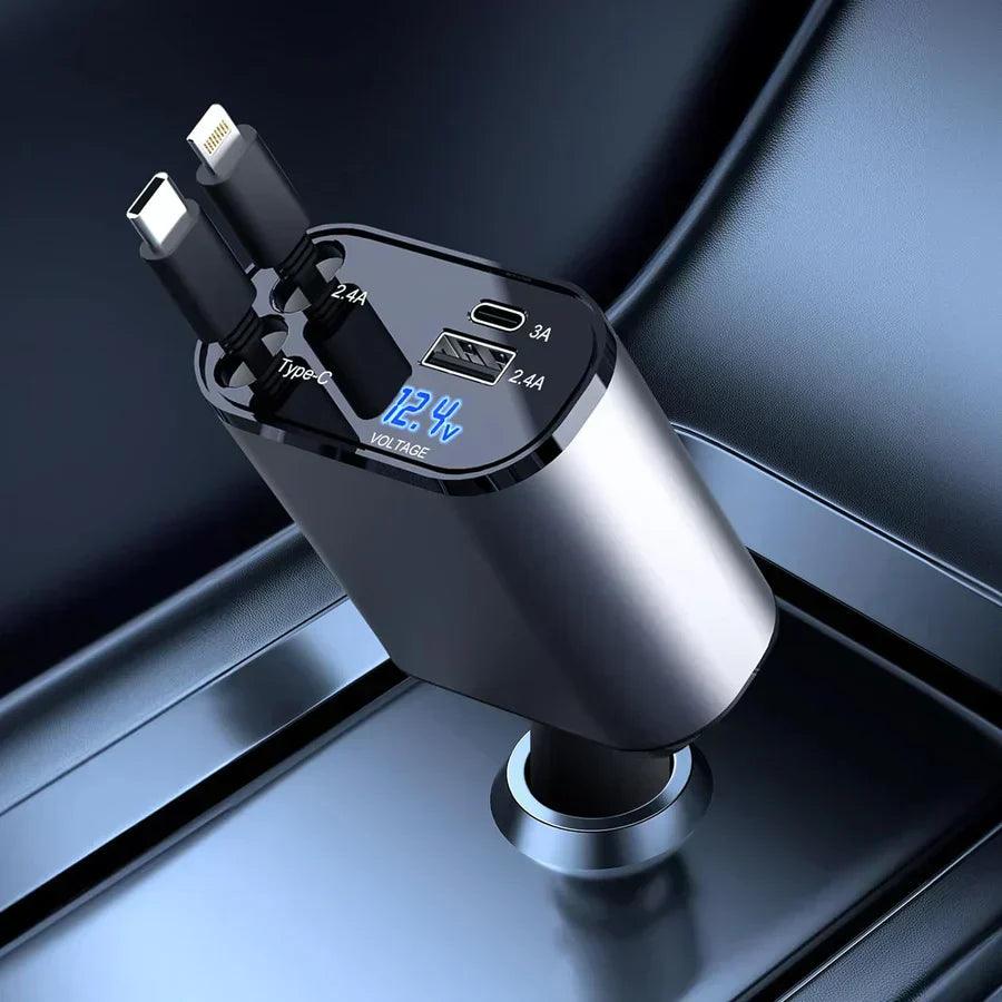 UltraCharge- Chargeur de voiture 4 en 1 | 50% KORTING