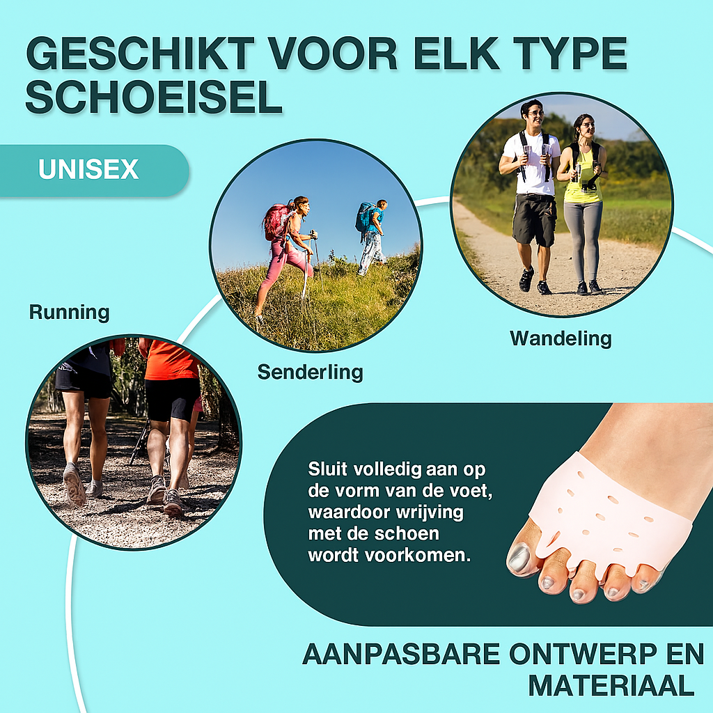 OrthoStep™ | Comfortabele Gelpads met Teenenspreiders 1+1 GRATIS