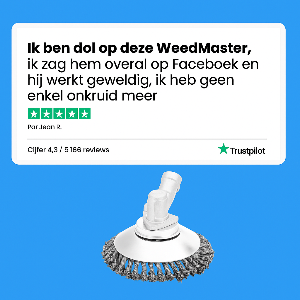 WeedMaster™ – De Krachtigste Onkruidborstel voor Moeilijke Terrein