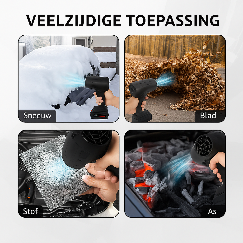 BladBreeze™ – Draadloze blazer voor razendsnel opruimen van bladeren, vuil, stof en alledaags afval