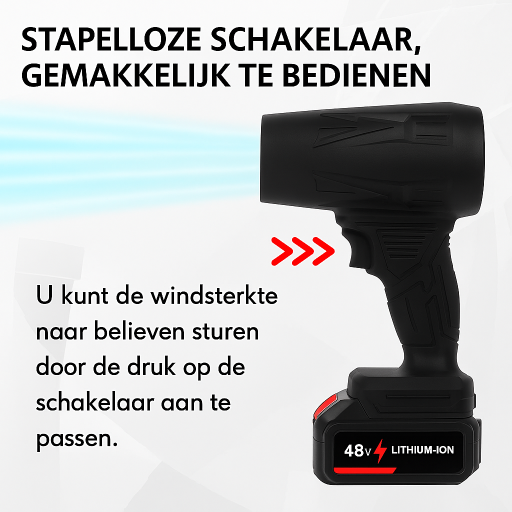 BladBreeze™ – Draadloze blazer voor razendsnel opruimen van bladeren, vuil, stof en alledaags afval