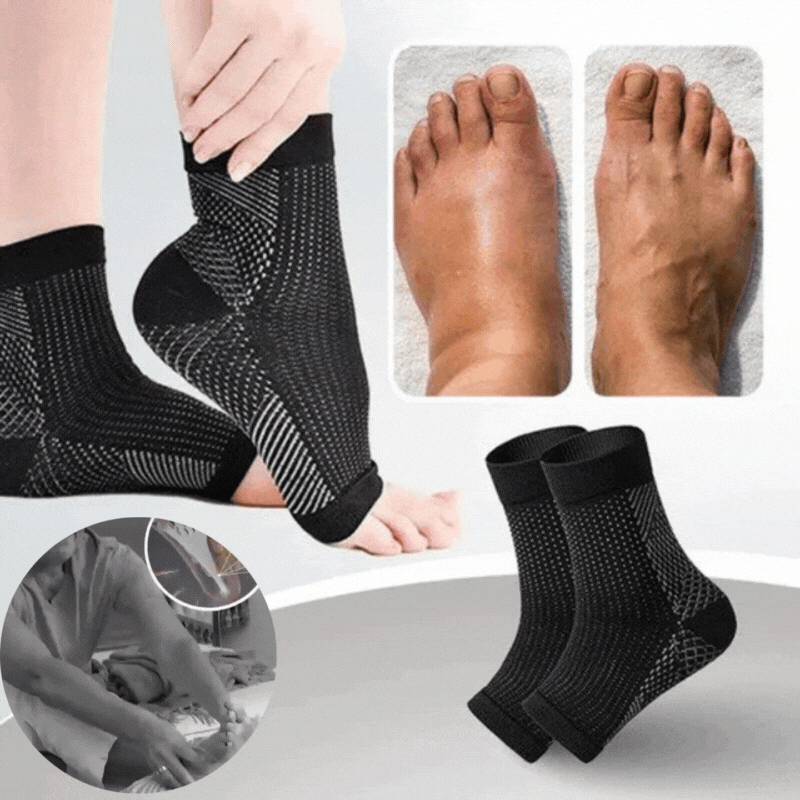 FlexiBrace- Neuropathie Sokken Enkelbeschermer | 1+1 GRATIS
