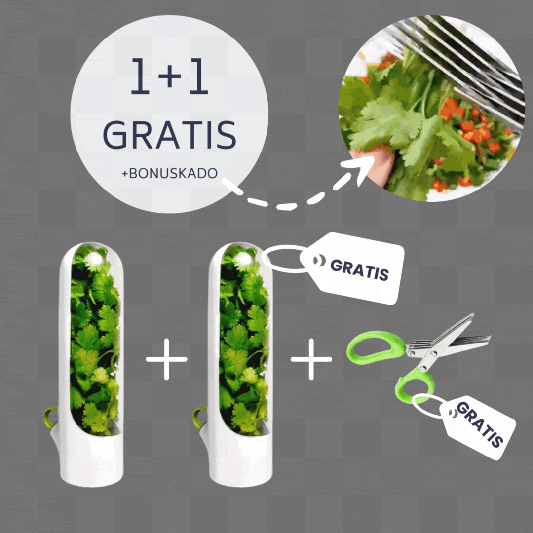 Kruidenvershouder en opslagcontainer - Houd uw kruiden vers | 1+1 GRATIS