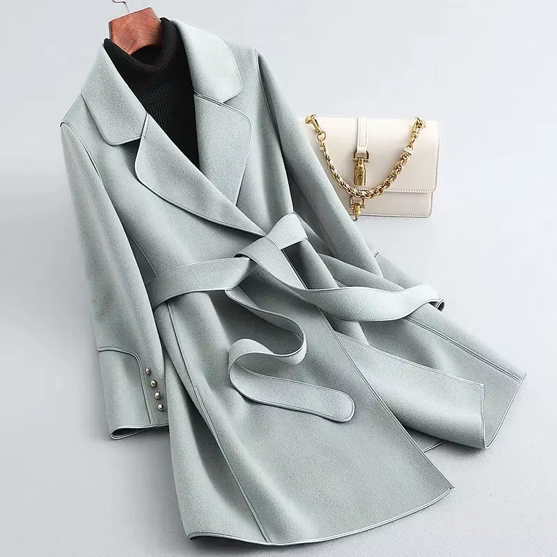 Mariana Belted Wrap Coat