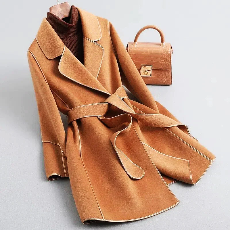 Mariana Belted Wrap Coat