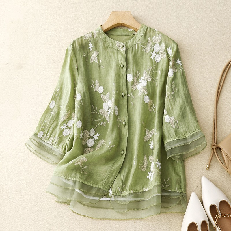 Meadow Breeze Embroidered Blouse