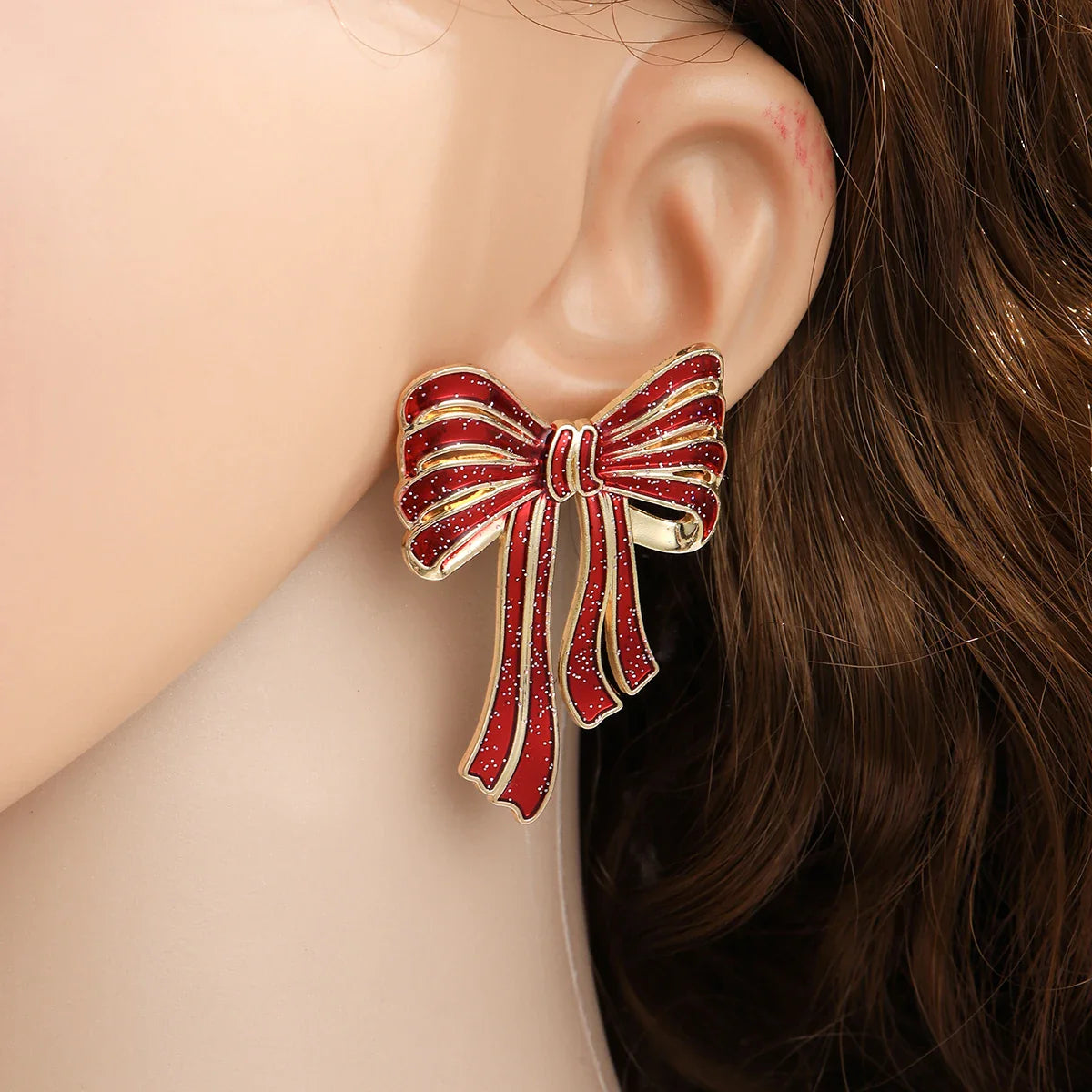 Christmas Bow Earrings