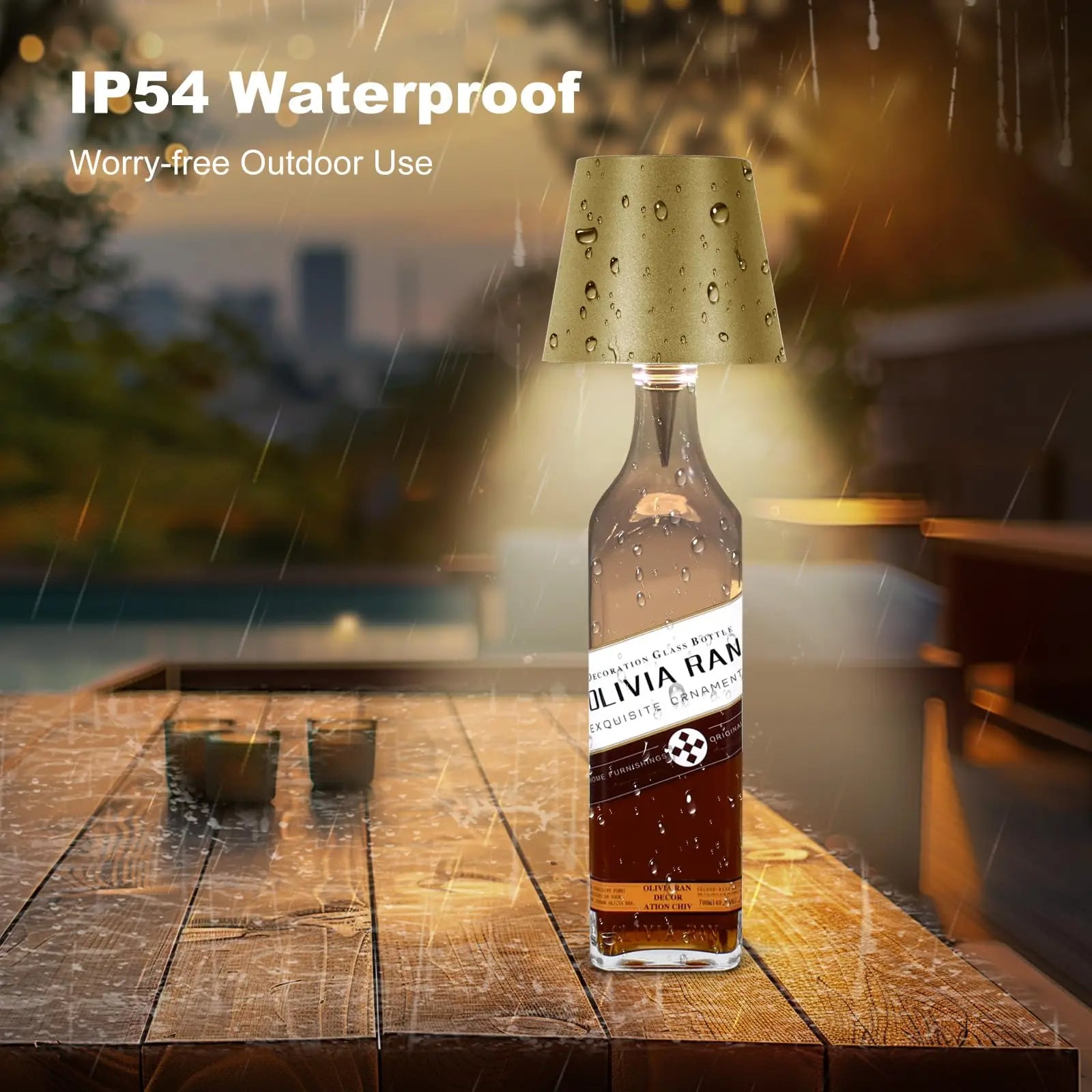 Vinoluxo™ | Elegante Flessenlamp voor in Huis