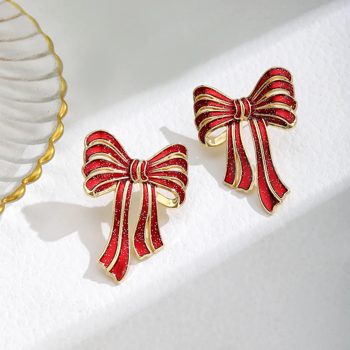 Christmas Bow Earrings