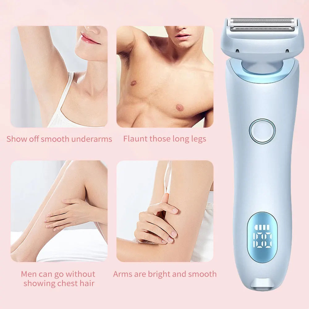 SilkGlow™ – Dubbelkop Epilator & Trimmer voor Dames