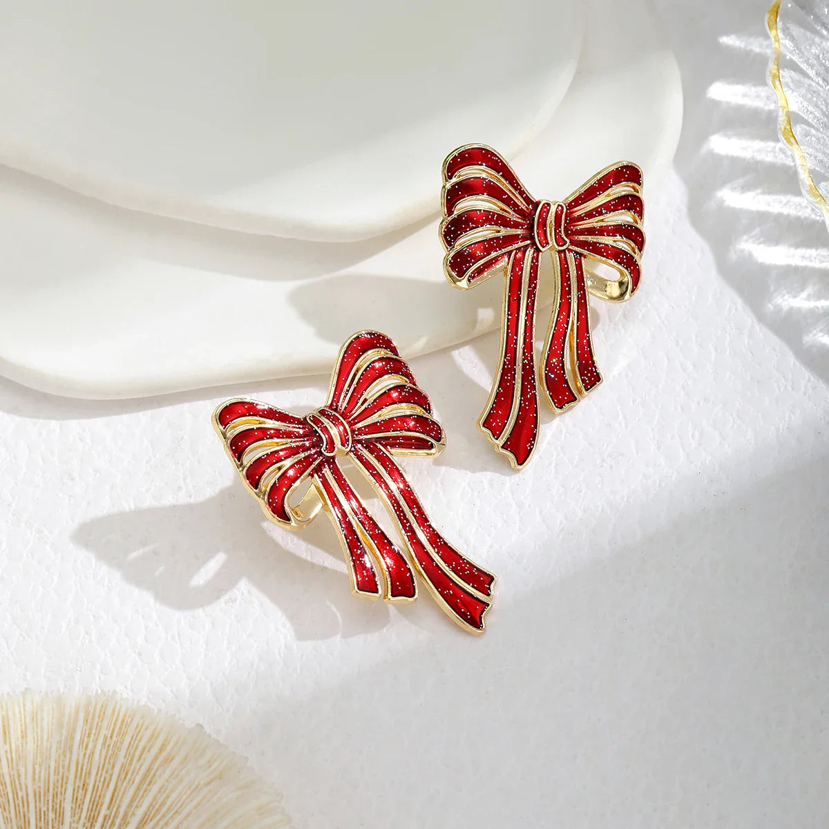 Christmas Bow Earrings