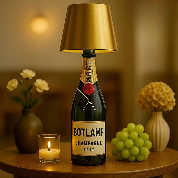 Vinoluxo™ | Elegante Flessenlamp voor in Huis