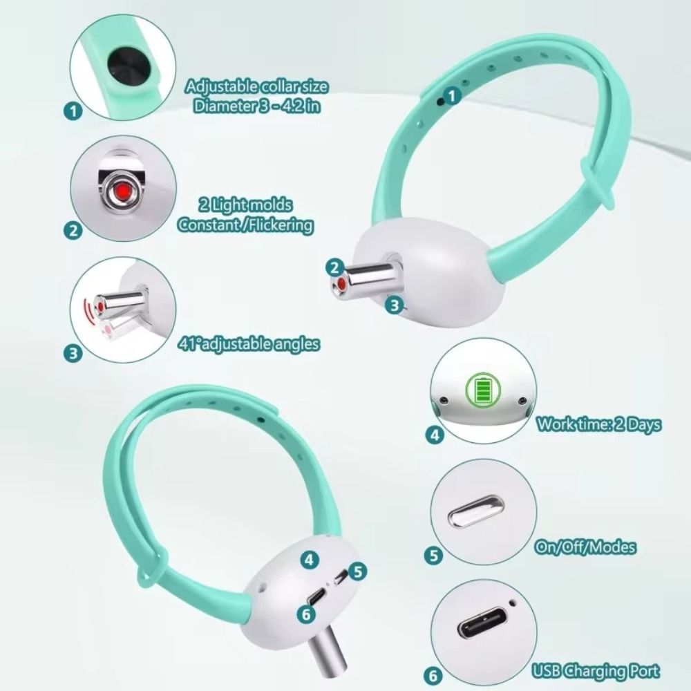 FurryFlash - Kattenhalsband Laser Licht Speelgoed - Eindeloos speelplezier voor je kat