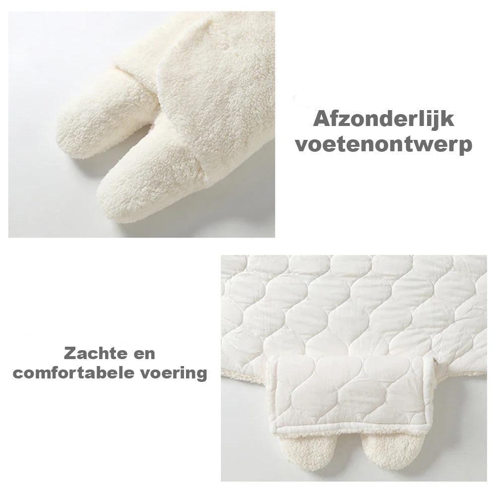 Fluffy Beren wikkeldeken | Warme en knusse baby slaapzak