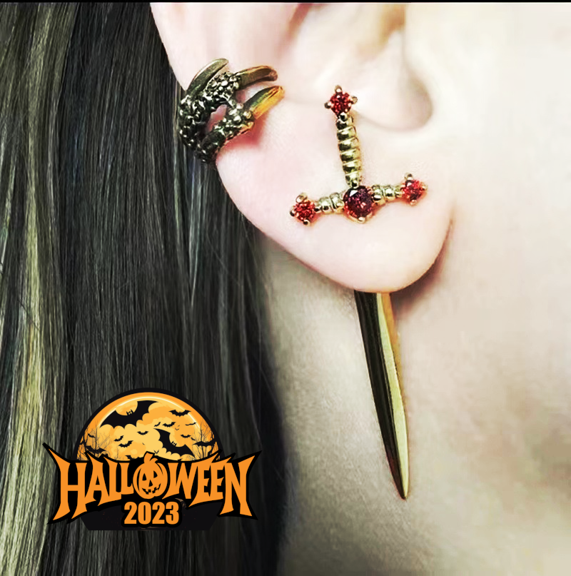 Halloween Dagger Earrings