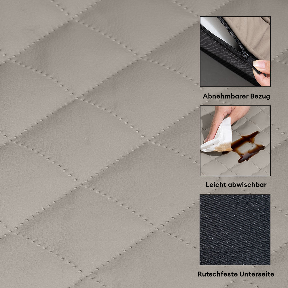 🐾 CoreLounge™ | Luxe Opvouwbaar Orthopedisch Hondenbed van Kunstleer – Extra Groot & Ondersteunend