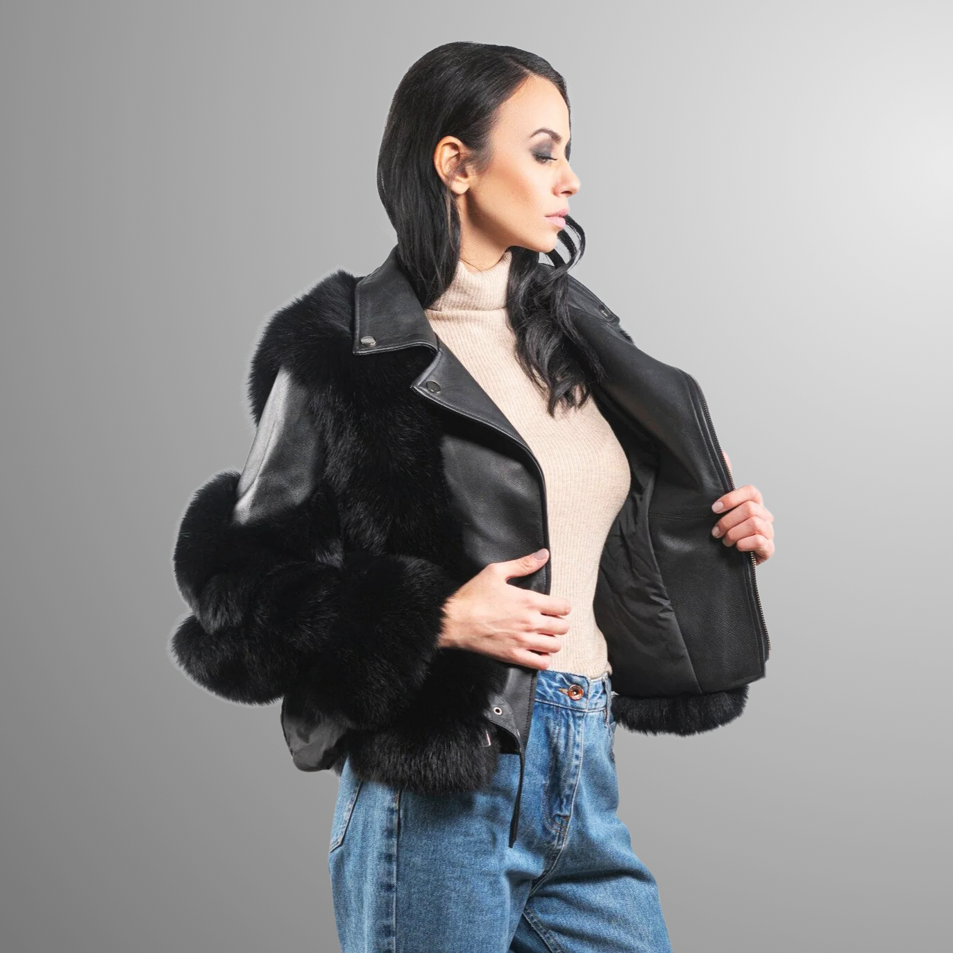 Valentina Fur & Leather Jacket