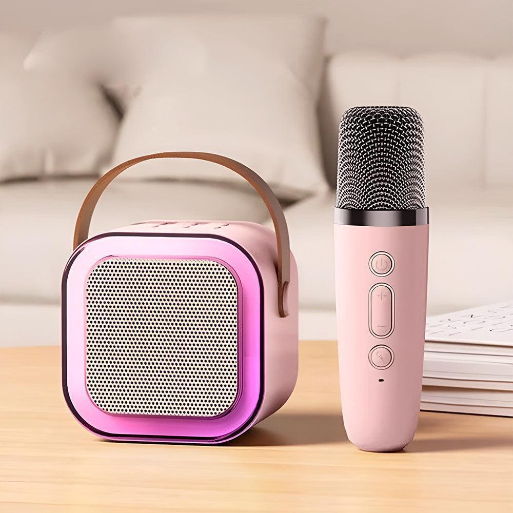 Mini-karaoke set met draadloze microfoons