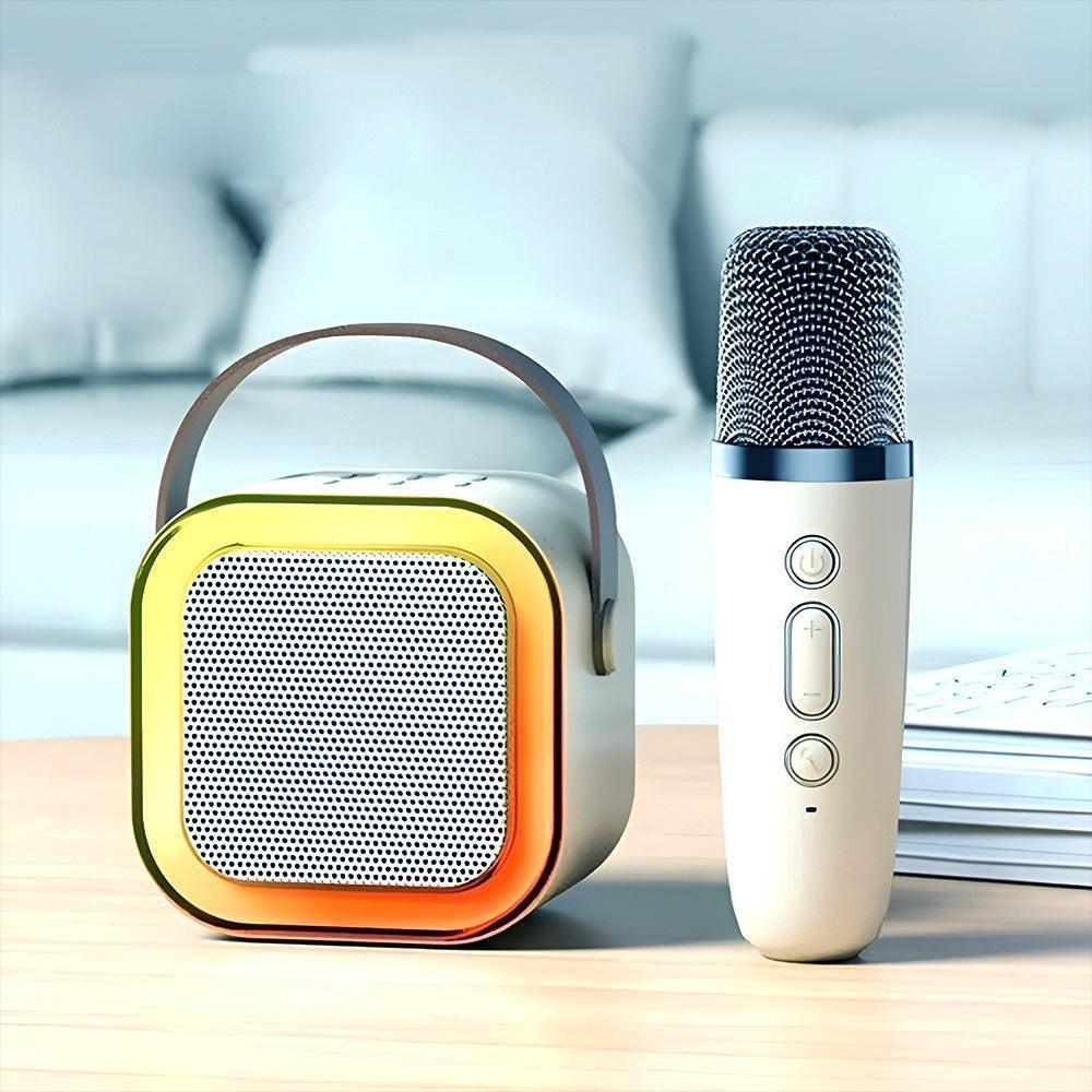 Mini-karaoke set met draadloze microfoons