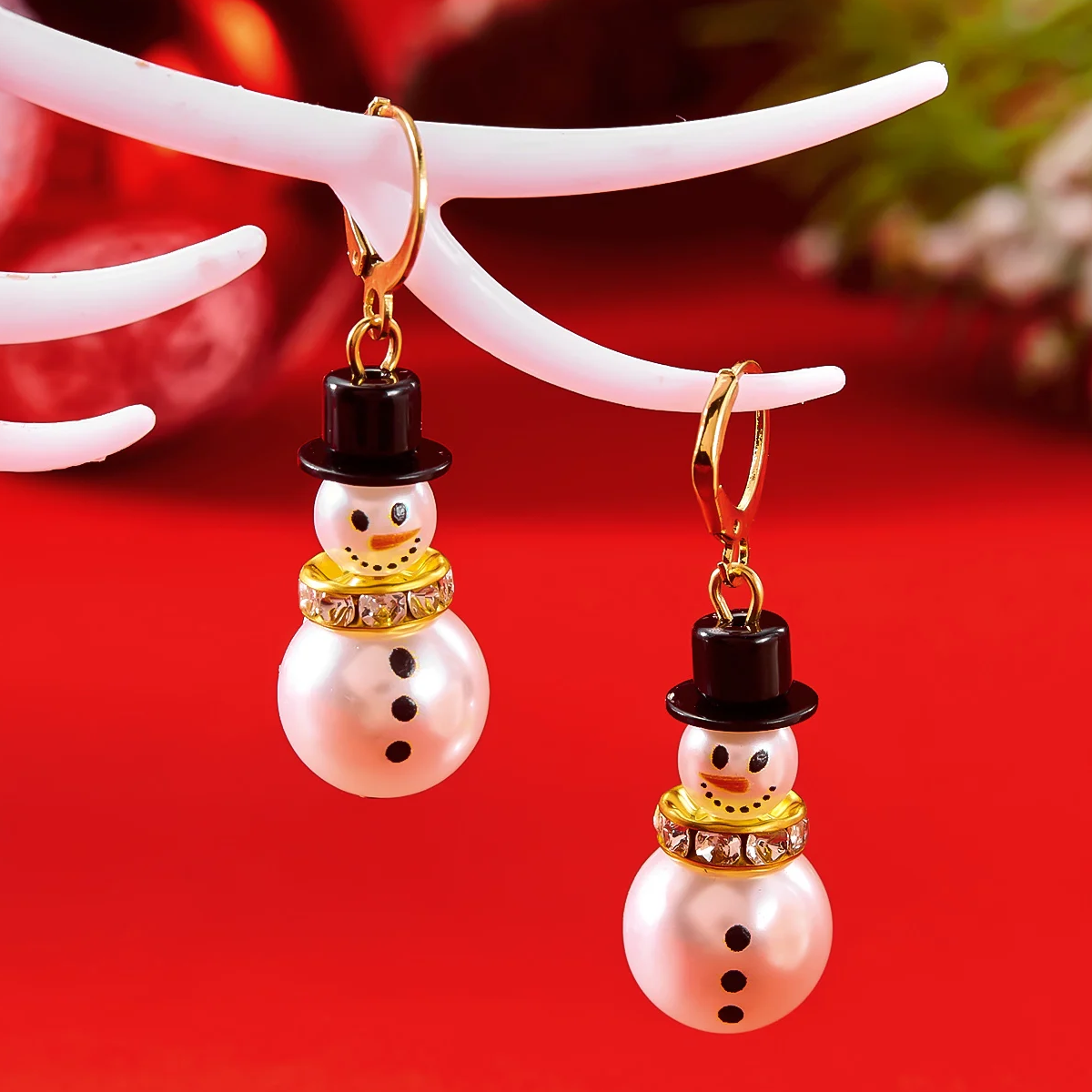 Frosty Christmas Earrings