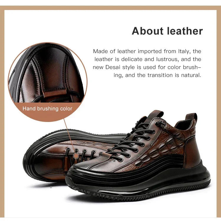 LeisureEase™ - Leren Sneakers Voor Heren!