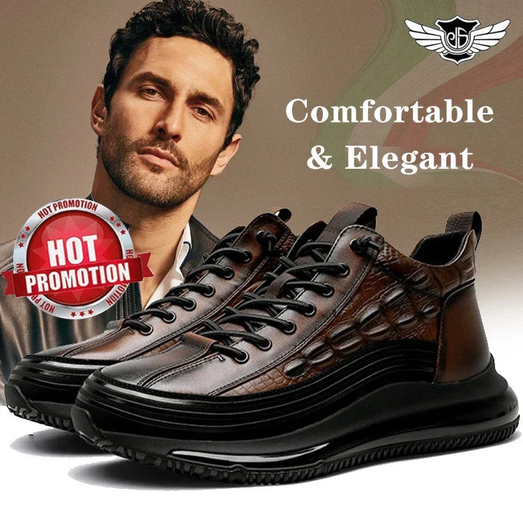 LeisureEase™ - Leren Sneakers Voor Heren!