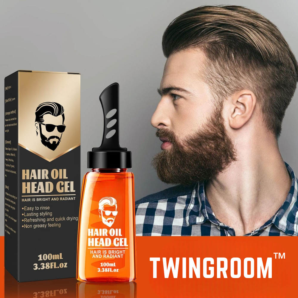 1+1 GRATIS | TwinGroom™ 2-in-1 Haargel Met Kam voor Helder en Levendig Haar!